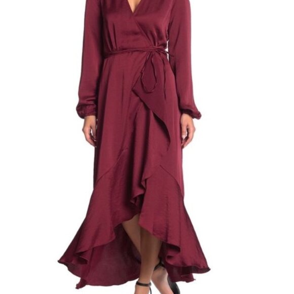 WAYF Ruffle Wrap Maxi Dress - Picture 8 of 9